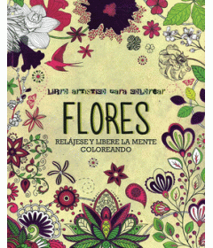 Libro artistico para colorear Flores