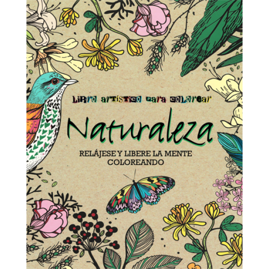 Libro artistico para colorear Naturaleza