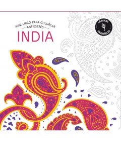 Mini libro para colorear India