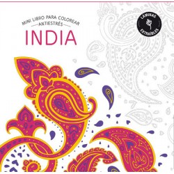 Mini libro para colorear India